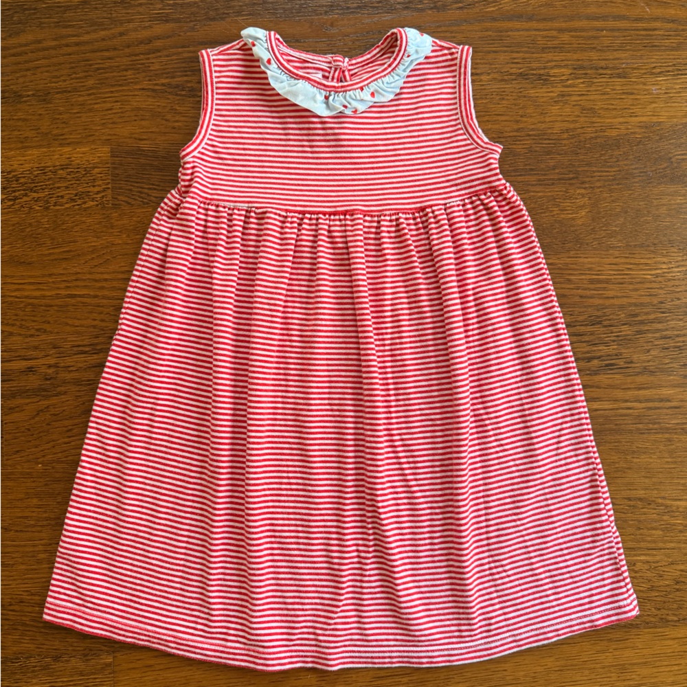 Peggy Green Red and White Striped Dress size 3